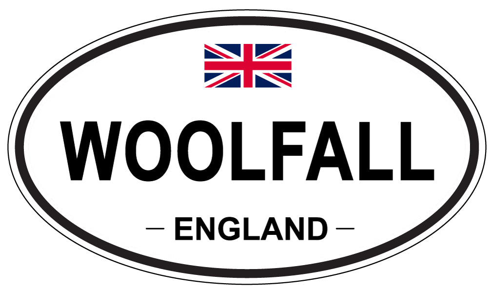 WOOLFALL, ENGLAND - Oval Sticker