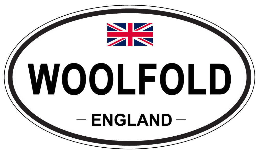 WOOLFOLD, ENGLAND - Oval Sticker
