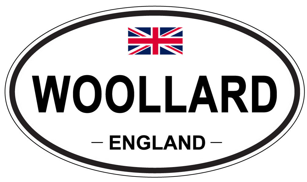 WOOLLARD, ENGLAND - Oval Sticker