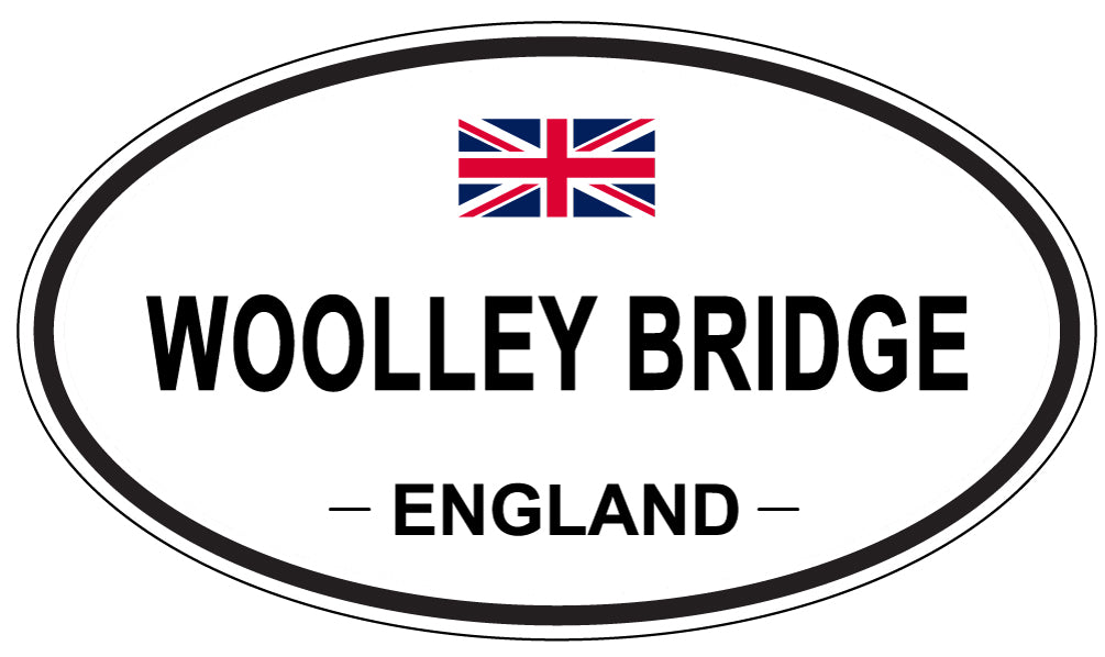 WOOLLEY BRIDGE, ENGLAND - Oval Sticker