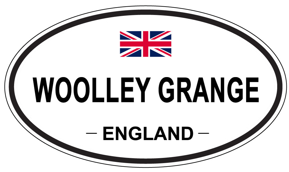 WOOLLEY GRANGE, ENGLAND - Oval Sticker