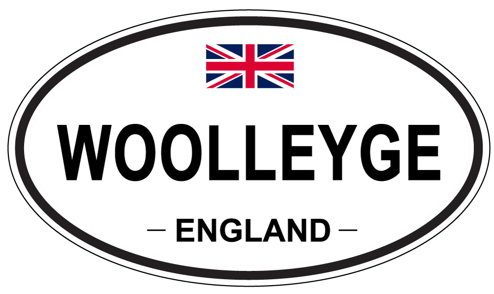 WOOLLEYGE, England - Oval Magnet