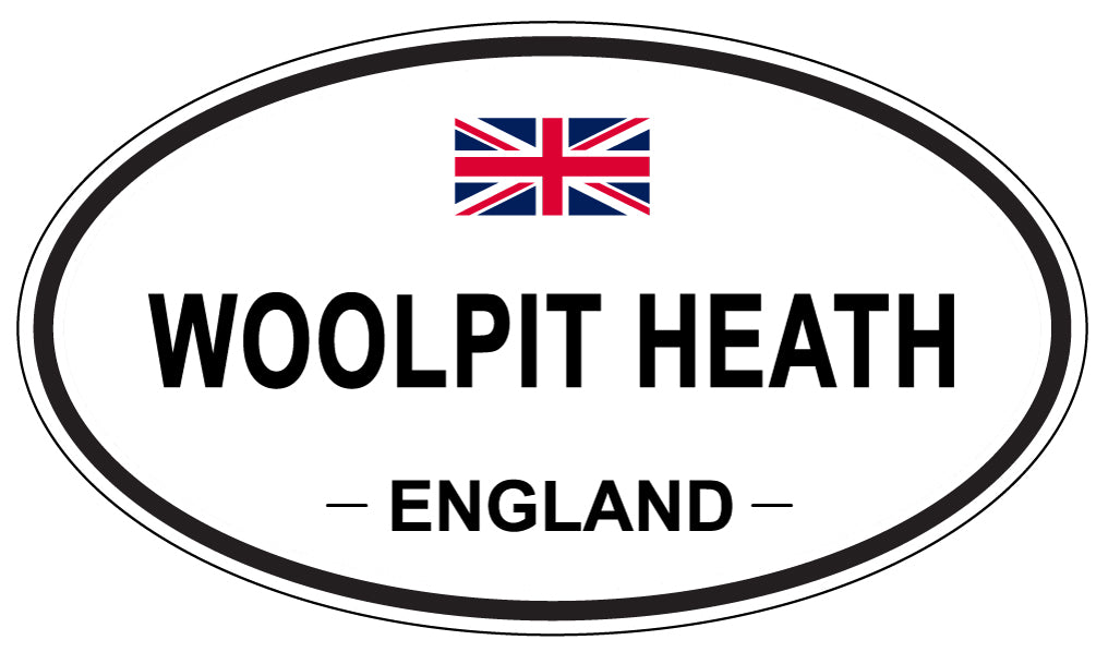 WOOLPIT HEATH, ENGLAND - Oval Sticker