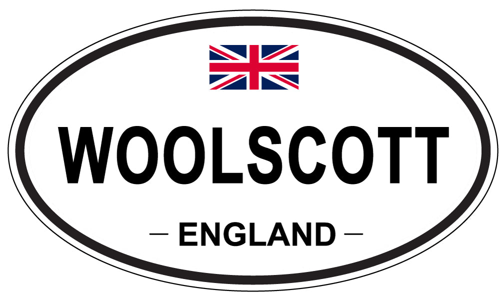 WOOLSCOTT, ENGLAND - Oval Sticker