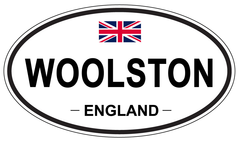 WOOLSTON, ENGLAND - Oval Sticker