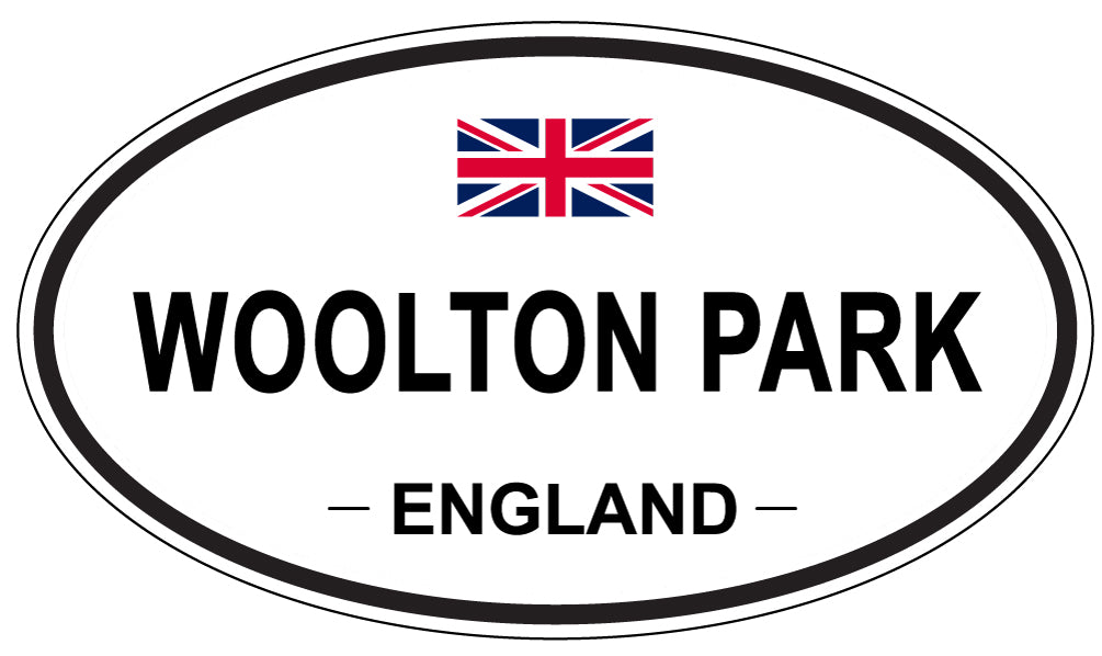 WOOLTON PARK, ENGLAND - Oval Sticker