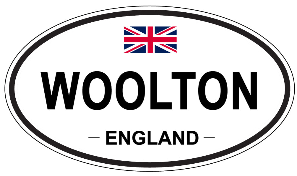 WOOLTON, ENGLAND - Oval Sticker