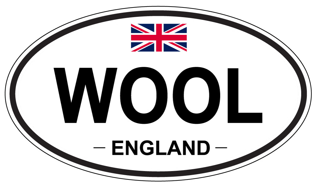 WOOL, England - Oval Magnet