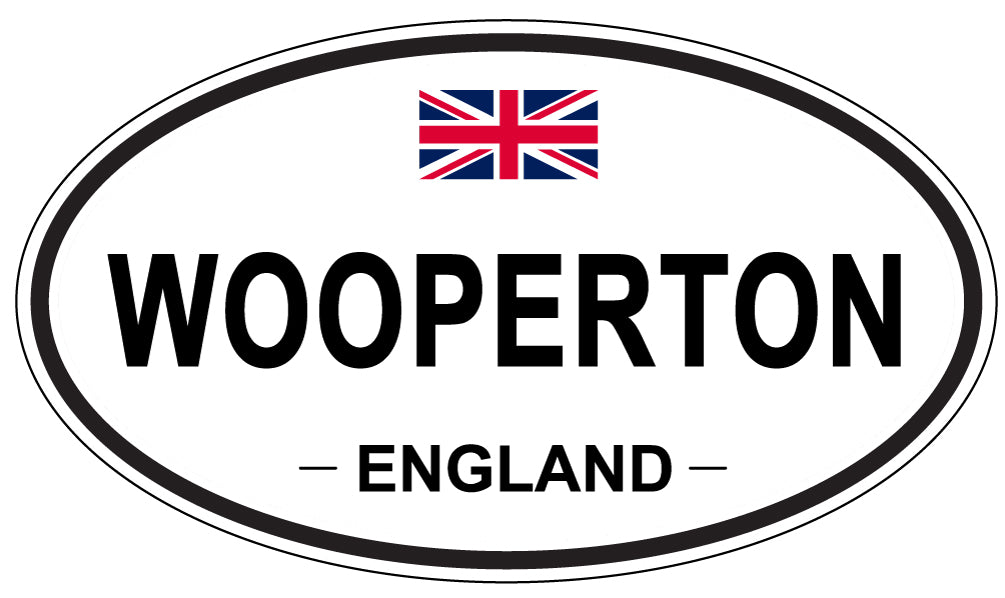 WOOPERTON, ENGLAND - Oval Sticker