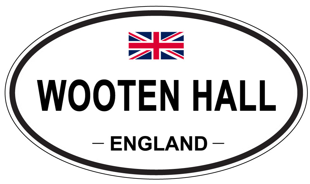 WOOTEN HALL, ENGLAND - Oval Sticker