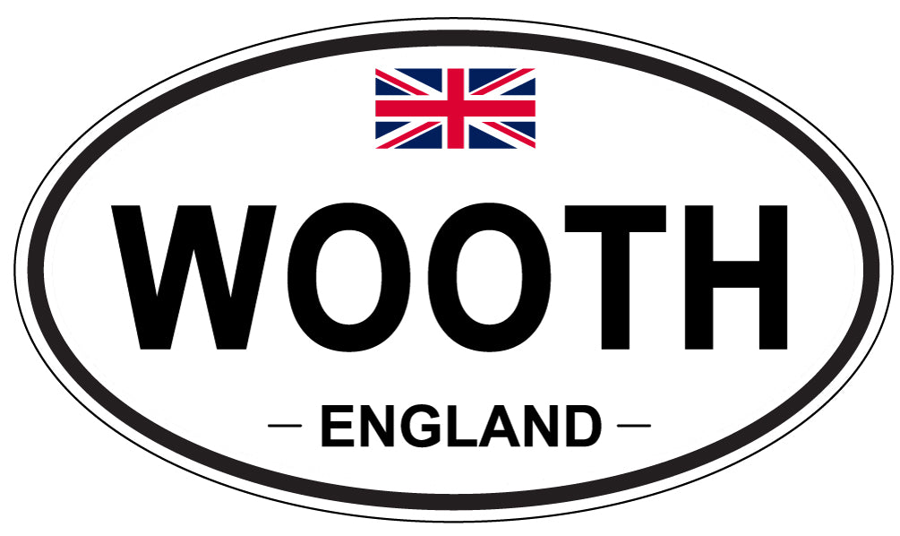 WOOTH, England - Oval Magnet