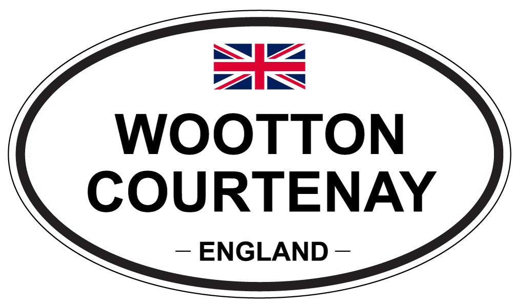 WOOTTON COURTENAY, ENGLAND - Oval Sticker