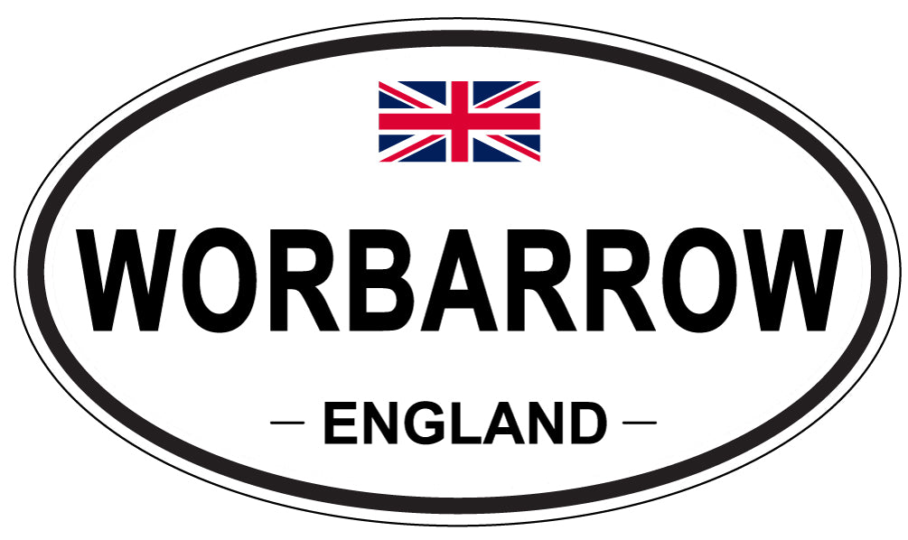 WORBARROW, ENGLAND - Oval Sticker