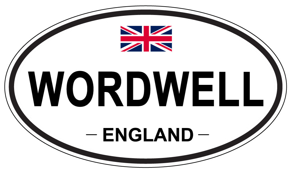 WORDWELL, England - Oval Magnet