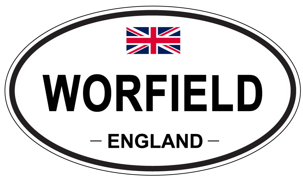 WORFIELD, ENGLAND - Oval Sticker