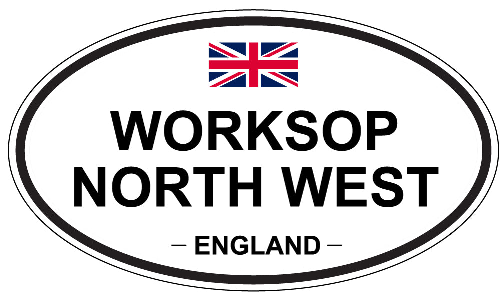 WORKSOP NORTH WEST, England - Oval Magnet