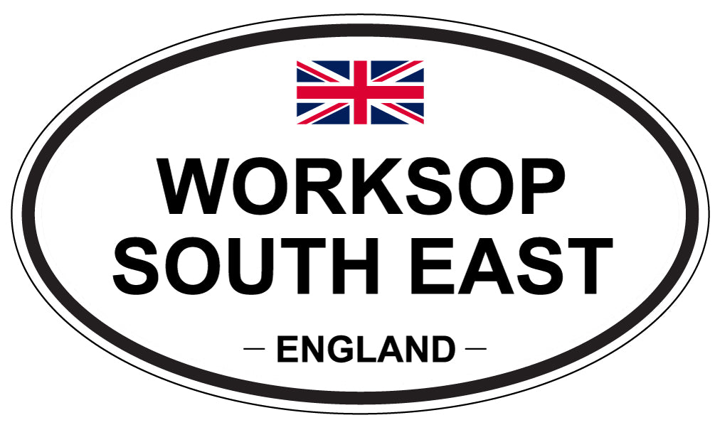 WORKSOP SOUTH EAST, England - Oval Magnet