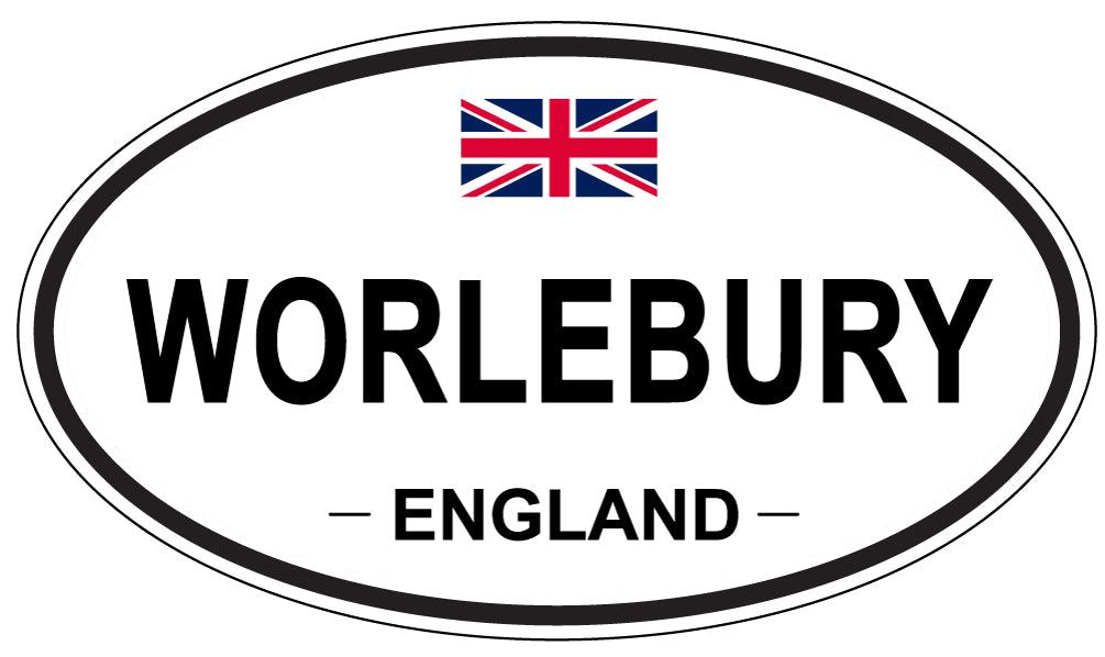 WORLEBURY, ENGLAND - Oval Sticker