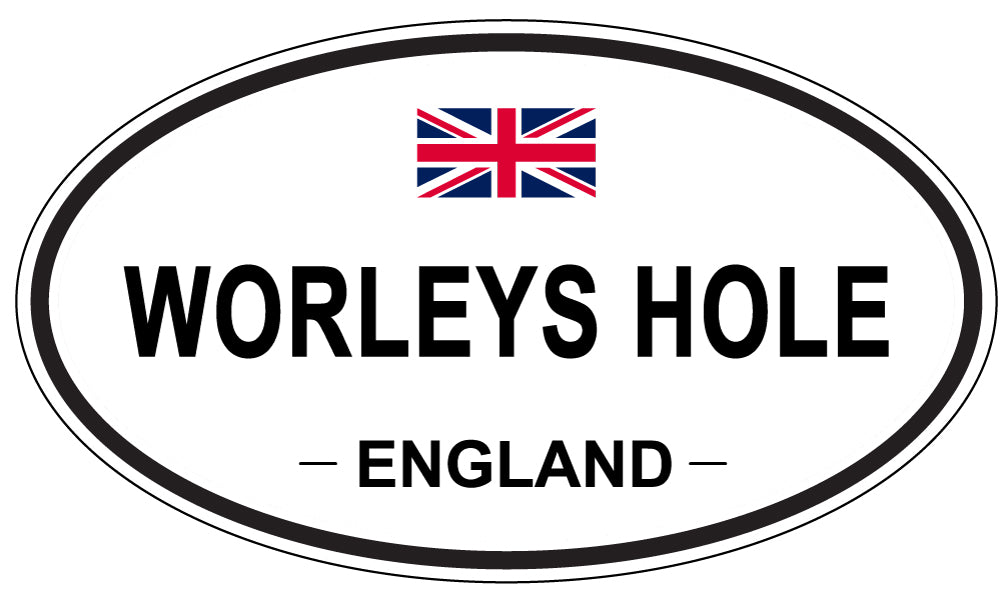 WORLEYS HOLE, England - Oval Magnet