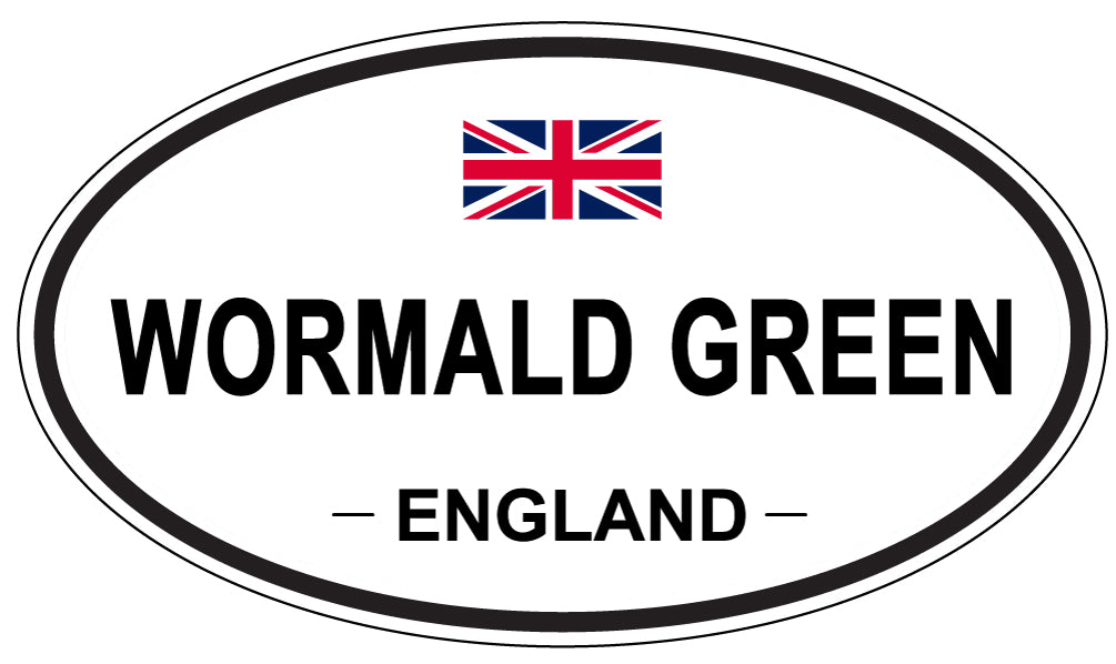 WORMALD GREEN, ENGLAND - Oval Sticker