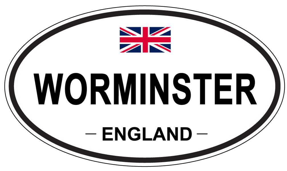 WORMINSTER, ENGLAND - Oval Sticker