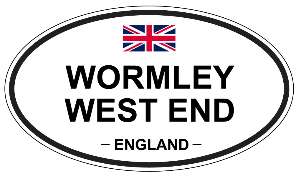 WORMLEY WEST END, ENGLAND - Oval Sticker