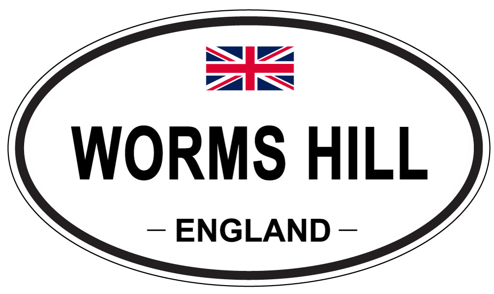 WORMS HILL, England - Oval Magnet