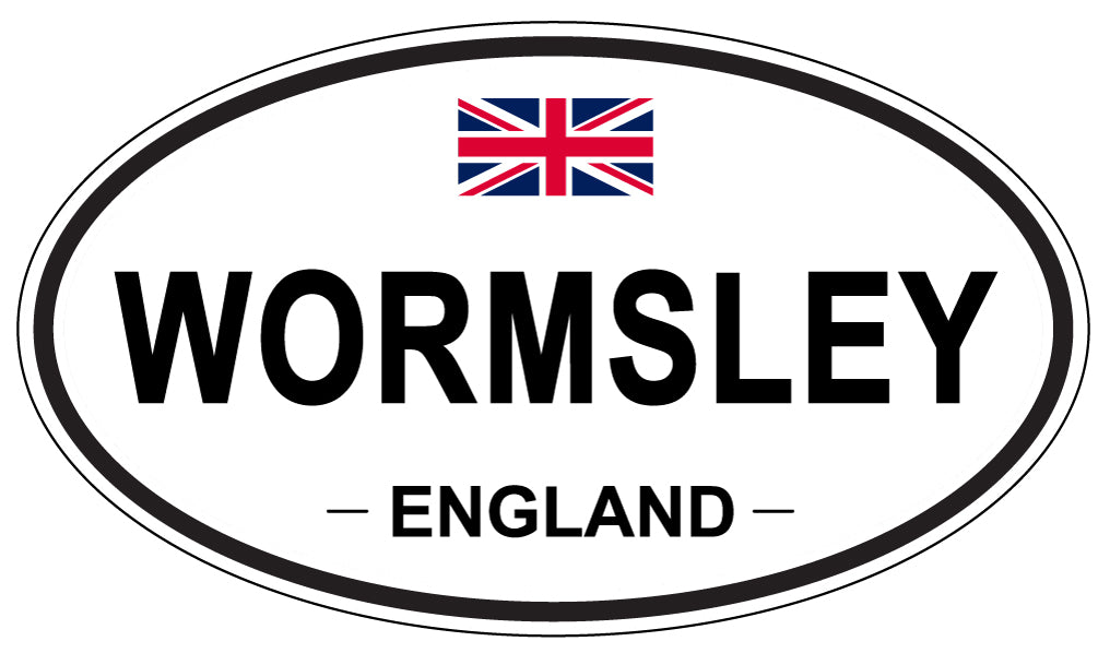 WORMSLEY, ENGLAND - Oval Sticker