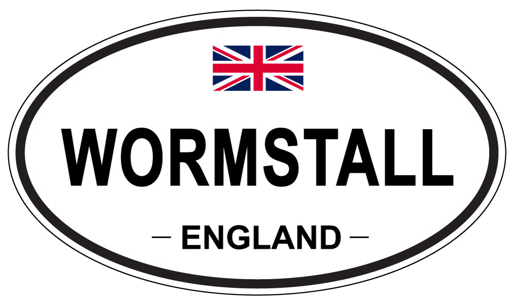 WORMSTALL, England - Oval Magnet