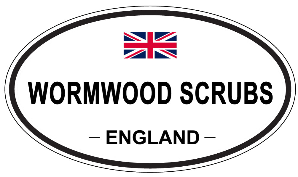 WORMWOOD SCRUBS, England - Oval Magnet