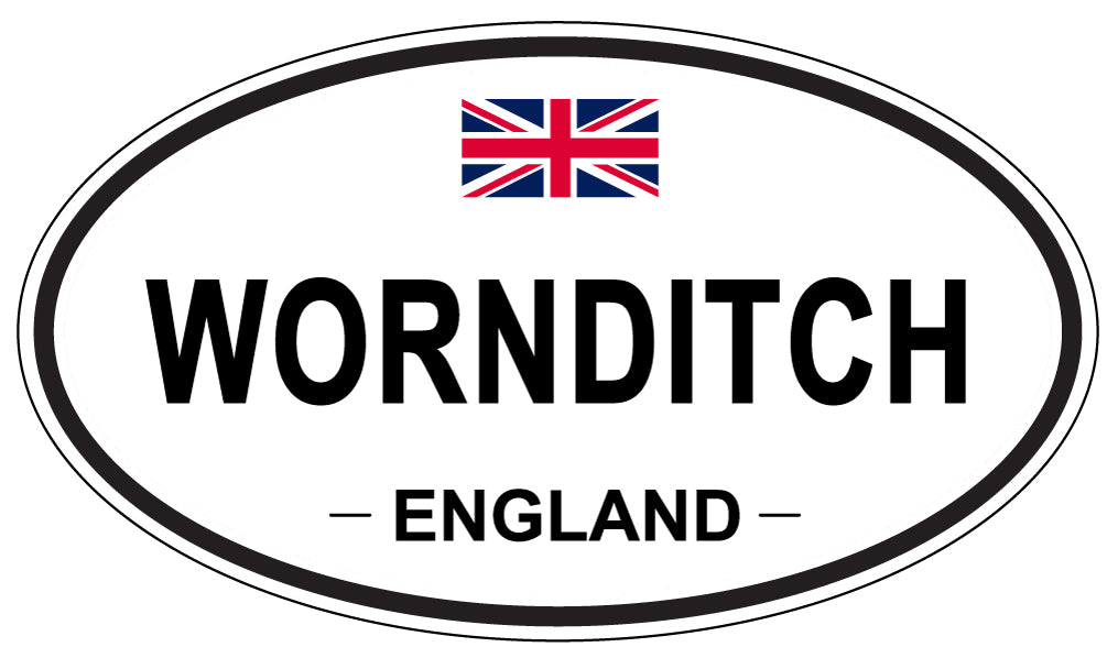 WORNDITCH, ENGLAND - Oval Sticker