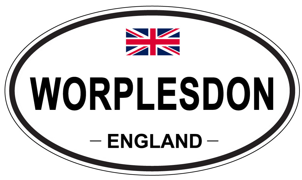 WORPLESDON, ENGLAND - Oval Sticker