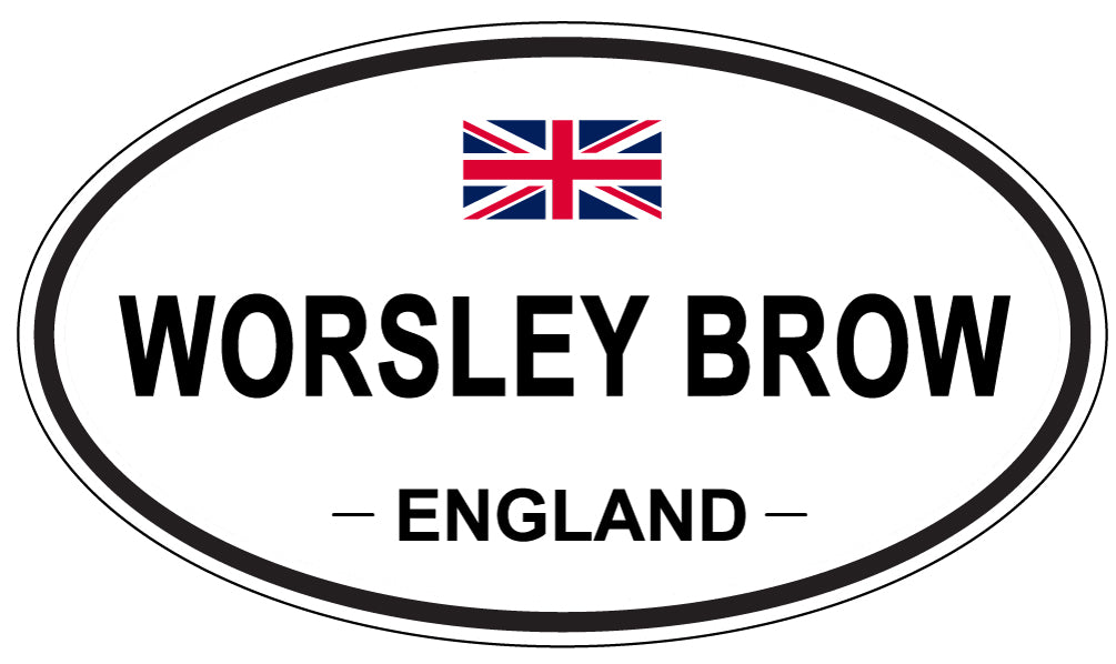 WORSLEY BROW, England - Oval Magnet