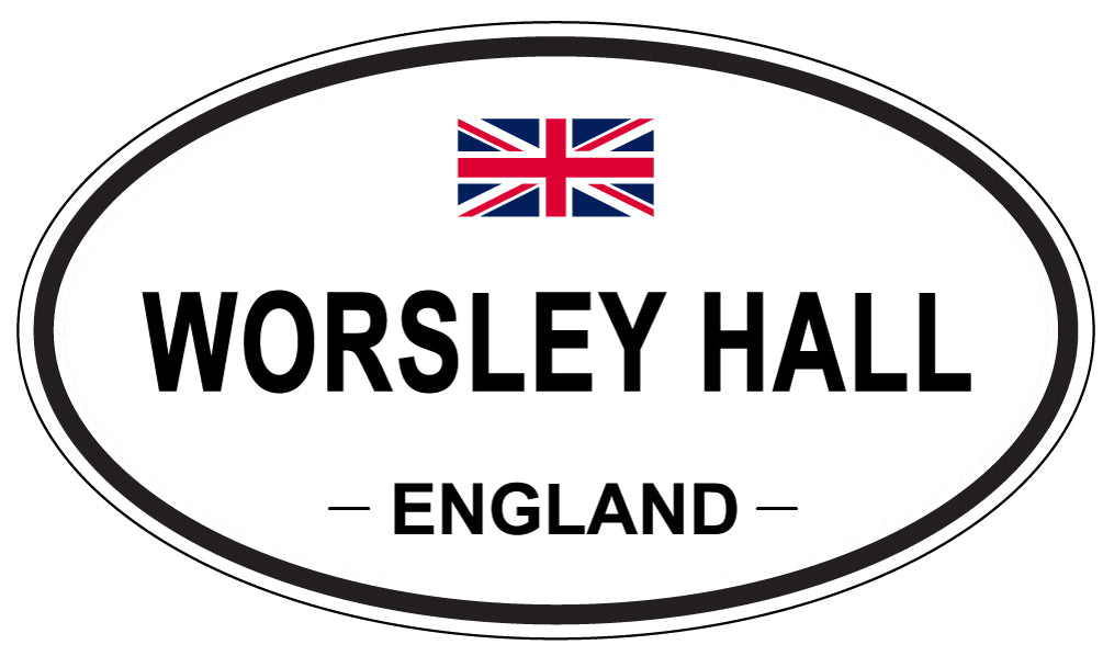 WORSLEY HALL, ENGLAND - Oval Sticker