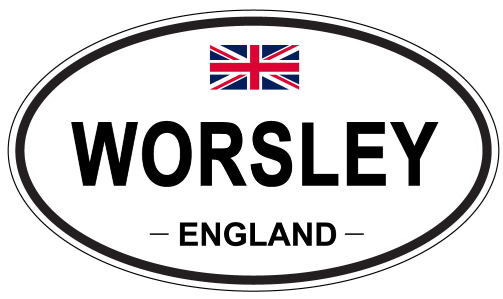 WORSLEY, ENGLAND - Oval Sticker