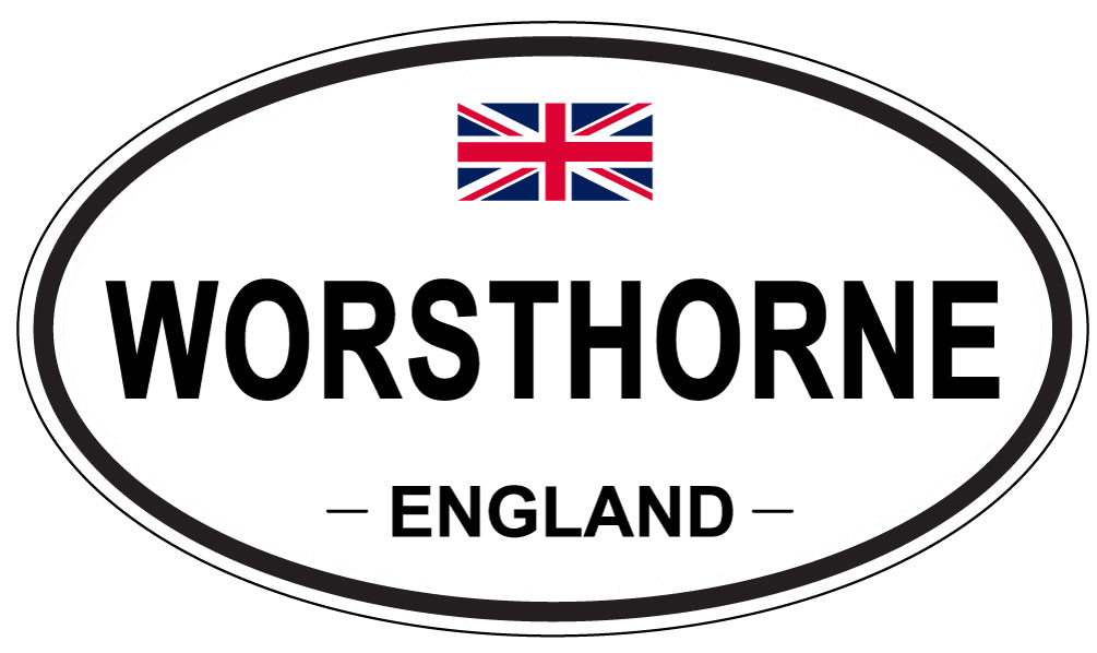WORSTHORNE, England - Oval Magnet