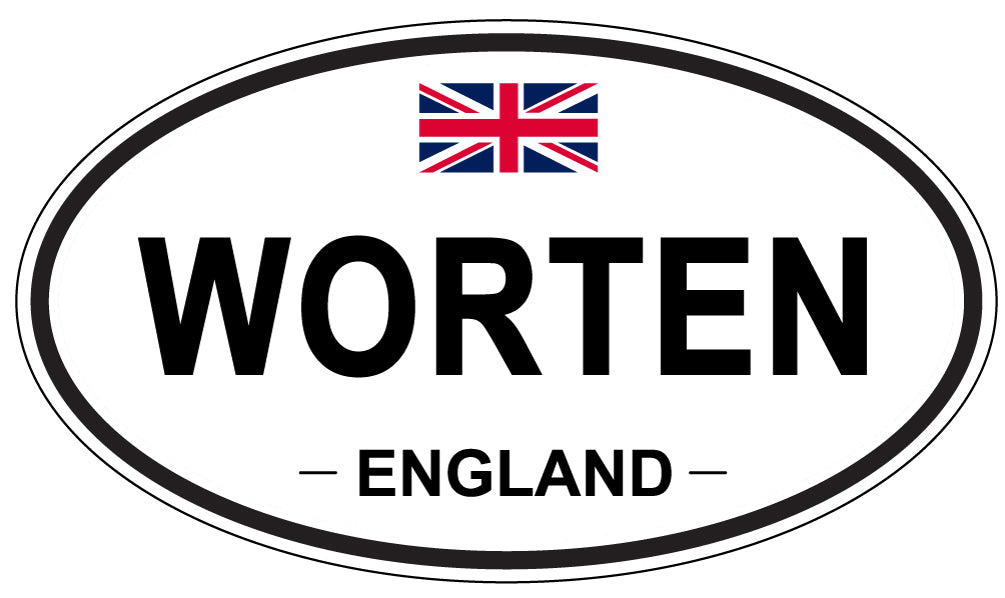 WORTEN, ENGLAND - Oval Sticker