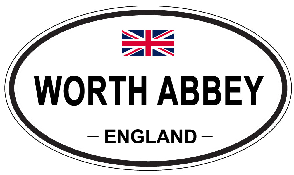 WORTH ABBEY, England - Oval Magnet