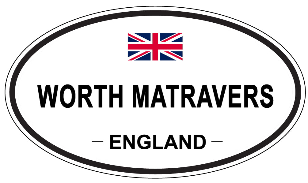 WORTH MATRAVERS, England - Oval Magnet