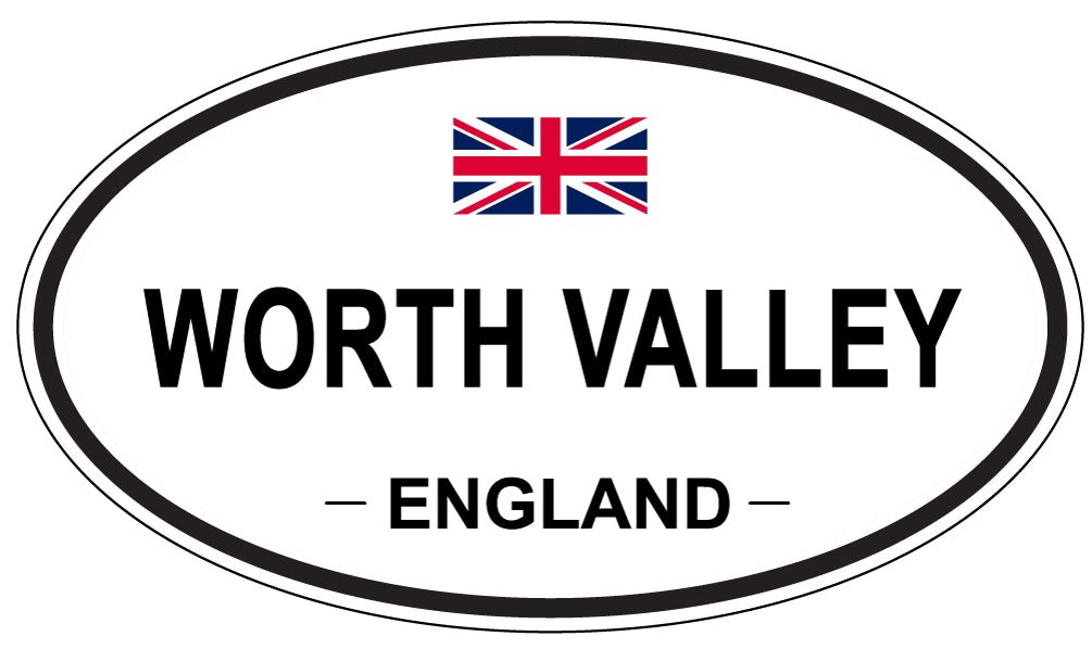 WORTH VALLEY, England - Oval Magnet