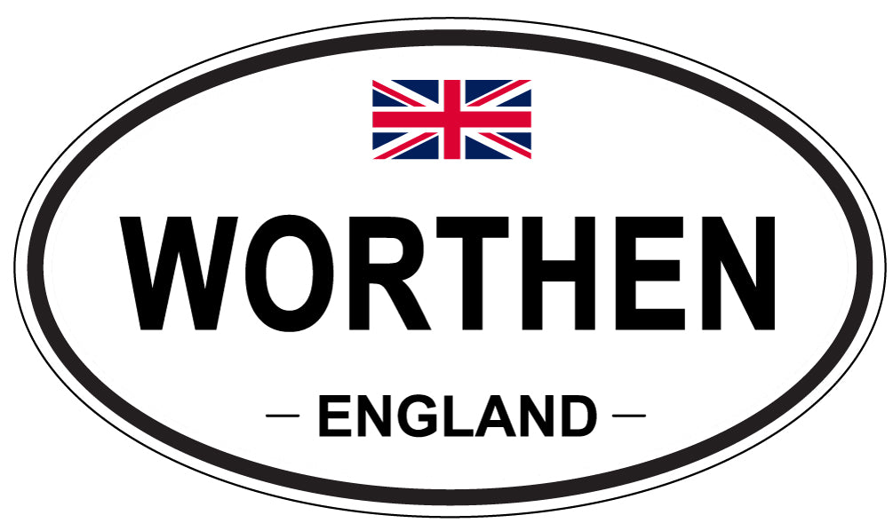 WORTHEN, England - Oval Magnet