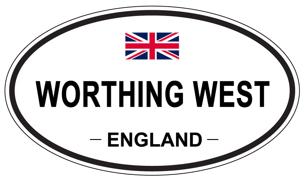 WORTHING WEST, England - Oval Magnet
