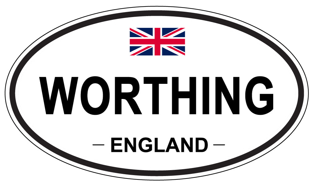 WORTHING, England - Oval Magnet