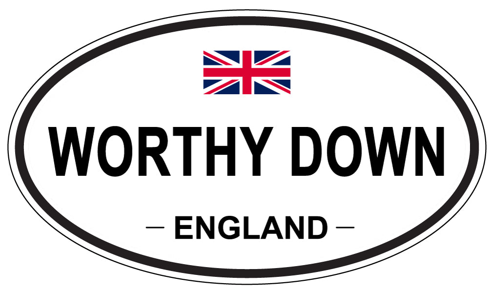 WORTHY DOWN, England - Oval Magnet