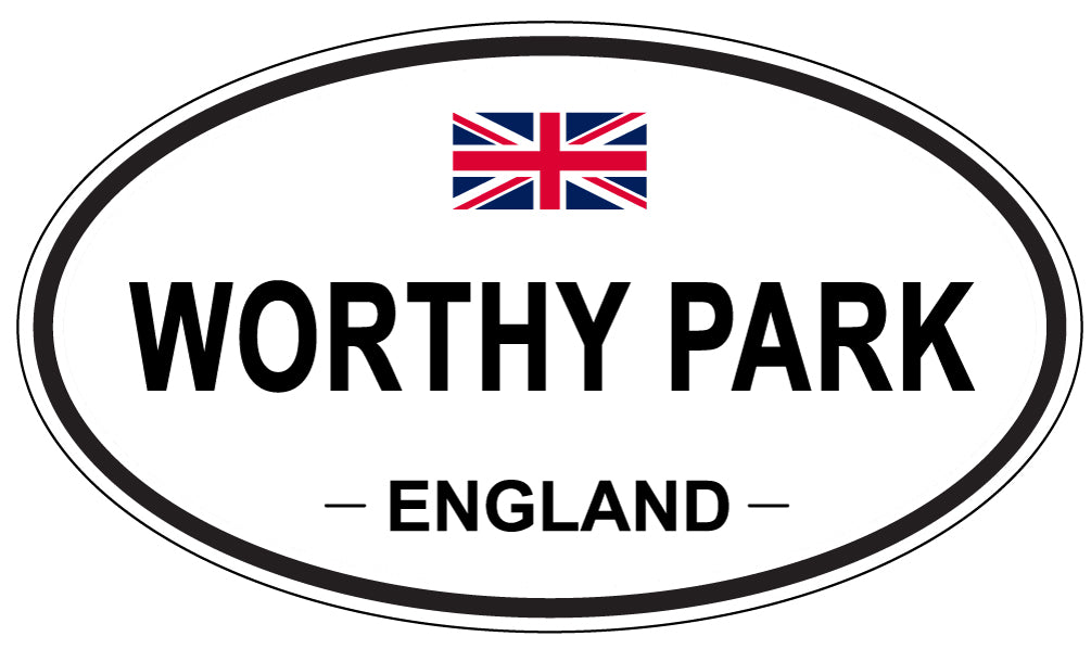 WORTHY PARK, England - Oval Magnet
