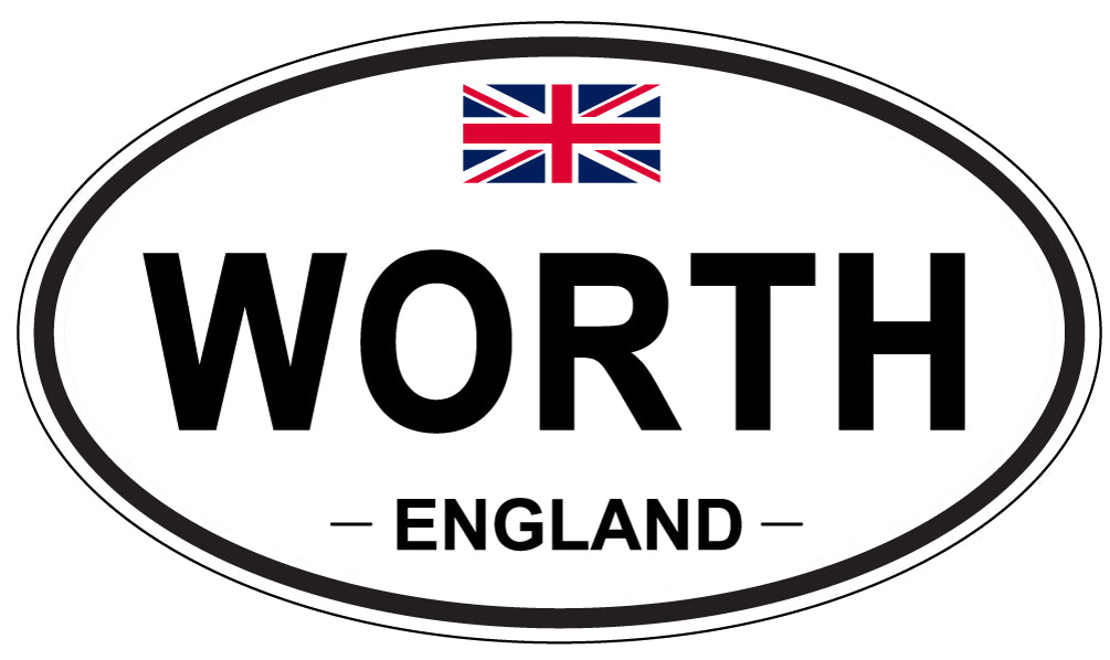 WORTH, England - Oval Magnet