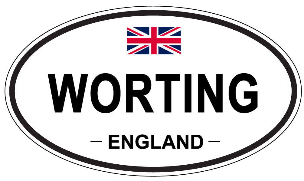 WORTING, England - Oval Magnet