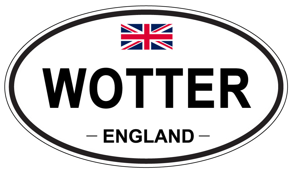 WOTTER, England - Oval Magnet