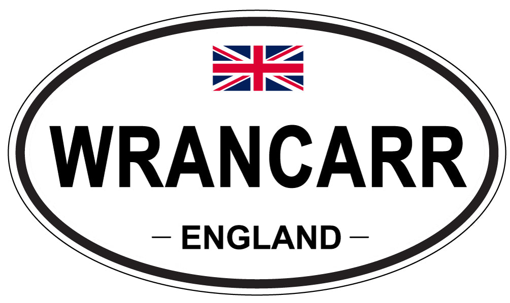 WRANCARR, England - Oval Magnet