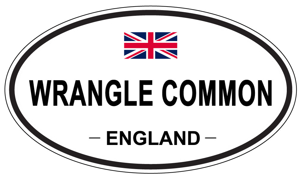 WRANGLE COMMON, England - Oval Magnet